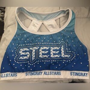 Blue Stingray Allstars Cheer Sports Bra
